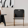SoBuy HFST03-SCH Scaun de design din lemn confortabil ergonomic, fotoliu pentru living, scaun de bucătărie cu îmbinări tip tenon și morteză