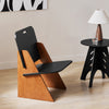 SoBuy HFST03-SCH Scaun de design din lemn confortabil ergonomic, fotoliu pentru living, scaun de bucătărie cu îmbinări tip tenon și morteză