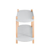 SoBuy HSTR01-HG Étagère de Rangement, Bibliothèque à 2 Niveaux, Table d'appoint en Bois à 2 Étages, Étagère sur Pied, Table Console, Petite Table Basse pour Salon, Bureau, Chambre, 100x33x52cm, Gris