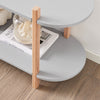 SoBuy HSTR01-HG Étagère de Rangement, Bibliothèque à 2 Niveaux, Table d'appoint en Bois à 2 Étages, Étagère sur Pied, Table Console, Petite Table Basse pour Salon, Bureau, Chambre, 100x33x52cm, Gris