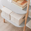 SoBuy HSTR02-HG Étagère Échelle, Bibliothèque à 4 Niveaux, Étagère de Rangement, Meuble de Rangement sur Pieds, Bibliothèque Murale, pour Bureau, Salon, Chambre, Cuisine, 65x39x169cm, Gris
