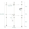 SoBuy Accesorii Dulap de dulapuri KLS03-W inox