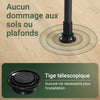 SoBuy KLS03-II-SCH Suport telescopic robust pentru haine – Dulap deschis reglabil cu bare pentru dormitor/dressing, Negru