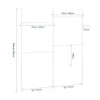 SoBuy KLS03-II-W Suport telescopic robust pentru haine - Dulap deschis reglabil cu bare, Cuier pentru dormitor/dressing, Alb