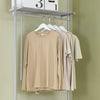 SoBuy KLS07-HG Télescopique Porte-vêtements Système de Penderie Blanc