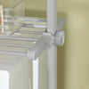SoBuy KLS07-HG Télescopique Porte-vêtements Système de Penderie Blanc
