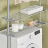 SoBuy KLS07-HG Télescopique Porte-vêtements Système de Penderie Blanc