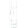 SoBuy Dulap modular Garderobă reglabilă White White White KLS07-W