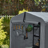 Prévente SoBuy KLS11-L-DG Abri de Jardin, Cabane de Jardin Exterieur Imperméable, abri Moto avec des Crochets, Garage pour Vélo et Outils, Abri Vélo, Rangement et Stockage, Gris, 159x219x165 cm