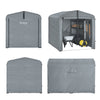 Prévente SoBuy KLS11-L-DG Abri de Jardin, Cabane de Jardin Exterieur Imperméable, abri Moto avec des Crochets, Garage pour Vélo et Outils, Abri Vélo, Rangement et Stockage, Gris, 159x219x165 cm