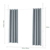 SoBuy KLS12-DG Paravent Séparateur de Pièces Rideau Télescopique Réglable en Hauteur Rideau Occultant Isolant Thermique Draperies à Oeillets