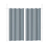 SoBuy KLS12-DG Paravent Séparateur de Pièces Rideau Télescopique Réglable en Hauteur Rideau Occultant Isolant Thermique Draperies à Oeillets