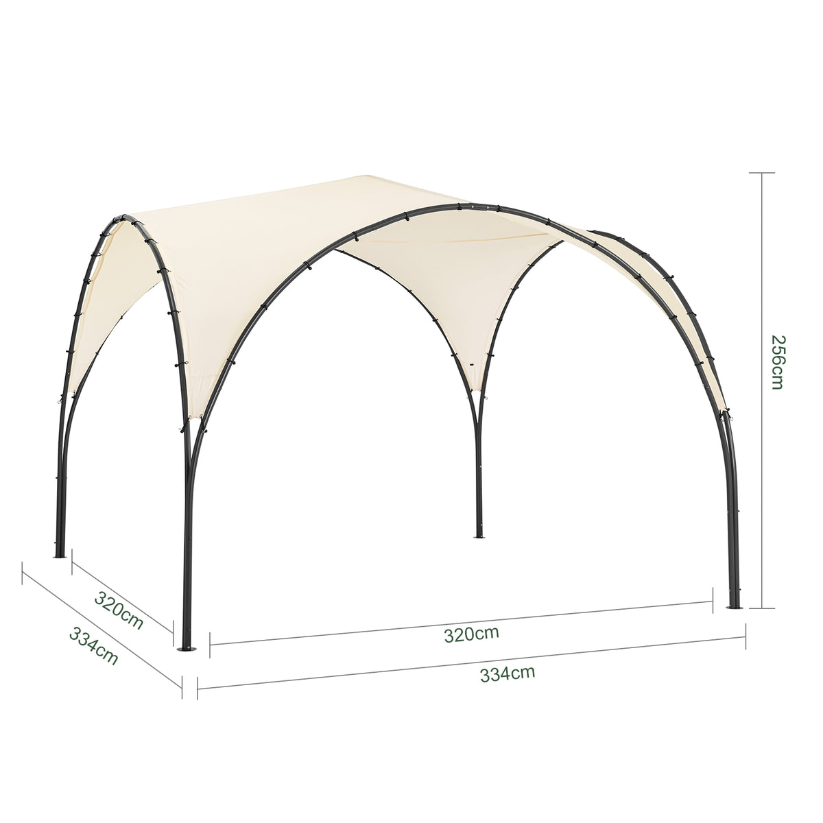 SoBuy KLS16-MI UV30, Tonnelle de camping et de jardin pliable, Protection contre la pluie et le soleil, Pour fêtes, festivals