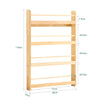 SoBuy KMB08-N Bibliotecă pentru copii Raft de cărți pentru copii 4 niveluri Dulap de depozitare jucării Bibliotecă Mobilier de depozitare Raft cameră Natural 80x12x118cm