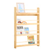SoBuy KMB08-N Bibliotecă pentru copii Raft de cărți pentru copii 4 niveluri Dulap de depozitare jucării Bibliotecă Mobilier de depozitare Raft cameră Natural 80x12x118cm