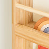 SoBuy KMB08-N Bibliotecă pentru copii Raft de cărți pentru copii 4 niveluri Dulap de depozitare jucării Bibliotecă Mobilier de depozitare Raft cameră Natural 80x12x118cm