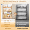 SoBuy KMB08-N Bibliotecă pentru copii Raft de cărți pentru copii 4 niveluri Dulap de depozitare jucării Bibliotecă Mobilier de depozitare Raft cameră Natural 80x12x118cm