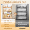 SoBuy KMB08-N Libreria Montessoriana per Bambini Libreria da Parete a 4 Ripiani Porta Libri Bambini Portagiochi Cameretta Naturale 80x12x118cm