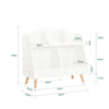 Prévente SoBuy KMB100-W Bibliothèque Enfant, Étagère à Livres, Étagère de Rangement pour Livres et Jouets, Meuble Rangement sur Pieds pour Chambre d’Enfant, 5 Compartiments Ouverts, 82 x 35 x 76 cm