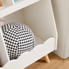 Prévente SoBuy KMB100-W Bibliothèque Enfant, Étagère à Livres, Étagère de Rangement pour Livres et Jouets, Meuble Rangement sur Pieds pour Chambre d’Enfant, 5 Compartiments Ouverts, 82 x 35 x 76 cm