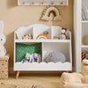 Prévente SoBuy KMB100-W Bibliothèque Enfant, Étagère à Livres, Étagère de Rangement pour Livres et Jouets, Meuble Rangement sur Pieds pour Chambre d’Enfant, 5 Compartiments Ouverts, 82 x 35 x 76 cm