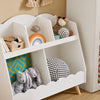 Prévente SoBuy KMB100-W Bibliothèque Enfant, Étagère à Livres, Étagère de Rangement pour Livres et Jouets, Meuble Rangement sur Pieds pour Chambre d’Enfant, 5 Compartiments Ouverts, 82 x 35 x 76 cm