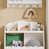 Prévente SoBuy KMB100-W Bibliothèque Enfant, Étagère à Livres, Étagère de Rangement pour Livres et Jouets, Meuble Rangement sur Pieds pour Chambre d’Enfant, 5 Compartiments Ouverts, 82 x 35 x 76 cm