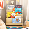 SoBuy KMB106-HG Bibliotecă Etajeră pentru Cărți, Etajeră Depozitare Jucării și Cărți pentru Camera Copiilor, Dulap Depozitare Copii cu 4 Compartimente Deschise, 61 x 30 x 71 cm