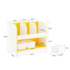 SoBuy KMB107-G Meuble Rangement Enfant pour Jouets et Livres, Organisateur de Jouets, Étagère à Livres pour Chambre d'enfant