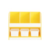 SoBuy KMB107-G Meuble Rangement Enfant pour Jouets et Livres, Organisateur de Jouets, Étagère à Livres pour Chambre d'enfant