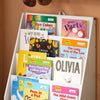 SoBuy KMB112-W Bibliotecă pentru copii cu 4 rafturi și 1 sertar