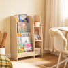 SoBuy KMB114-GR Bibliotecă pentru copii, Raft de depozitare pentru copii, Raft de cărți pentru camera copiilor, Mobilier de depozitare pentru copii cu 4 rafturi și 3 compartimente, Verde, 63x30x90cm