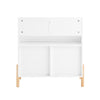 SoBuy KMB115-W Bibliothèque Enfant avec 4 Étagères et 2 Boîtes de Rangement