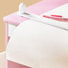 SoBuy KMB116-P Set de Masă și Scaun pentru Copii, Set din 2 Piese cu Autocolante DIY, Birou pentru Copii cu 3 Suporturi pentru Creioane, Roz și Alb