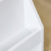 SoBuy KMB118-W Bibliotecă pentru Copii, Dulap de Depozitare Jucării pentru Copii cu 3 Compartimente, Bibliotecă Mică, 3 Niveluri, Raft pentru Cameră, Alb 100x30x80cm