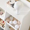 SoBuy KMB120-W Bibliotecă pentru copii, organizator jucării cu 9 compartimente, mobilier depozitare jucării, raft bibliotecă, suport reviste, alb, 95x34x105 cm