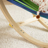 SoBuy KMB16-J Balansoar, Pătuț Copii, Hamac Copii, Șezlong Balansoar pentru Copii, Rocking Chair, pentru Camera Copiilor, Terasă, Sufragerie, Grădină, 124x36x45 cm