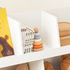 SoBuy KMB19-W Bibliotecă pentru Copii, Raft pentru Cărți, Dulap de Depozitare pentru Copii, Dulap de Depozitare Jucării și Cărți pentru Camera Copiilor, 5 Compartimente Deschise, 86 x 36 x 77 cm, Alb