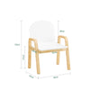 SoBuy KMB24-Wx2 Set de 2 Scaune pentru Copii, Design Taburet pentru Copii cu Cotiere și Spătar - Înălțime șezut reglabilă