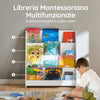 SoBuy Librărie Montessoriană pentru copii Shepherds Holder Holders aduce librărie pentru copii White KMB32-W