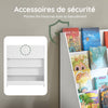 SoBuy KMB32-W Bibliotecă pentru Copii, Organizator Jucării Copii, Bibliotecă Cărți cu 4 Niveluri, Raft Cărți, Mobilier de Depozitare pentru Camera Copiilor, Birou, Living, Alb, 80x30x88 cm