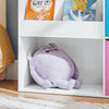 SoBuy KMB37-F Raft de depozitare pentru cărți și jucării, Bibliotecă, Mobilier de depozitare multifuncțional cu 2 coșuri