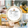 SoBuy KMB60-HG Set masă și scaun pentru copii cu 1 suport rolă de hârtie, 1 decupaj pentru hârtie, 1 localizator de hârtie și 3 sloturi pentru stilouri