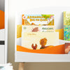 SoBuy KMB63-W Bibliotecă pentru copii, Raft de cărți cu 4 compartimente deschise