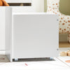 SoBuy KMB65-W Bibliothèque Enfant Étagère à Livres Étagère à Jouets Porte-revues à 4 Niveaux avec 2 Boîtes de Rangement