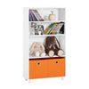 SoBuy KMB68-W Bibliotecă pentru copii Raft de cărți și jucării Mobilier pentru copii