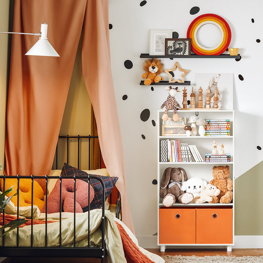 SoBuy KMB68-W Bibliothèque pour Enfant Étagère Enfant Rangement pour Livres et Jouets Meuble Enfant