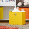 SoBuy KMB69-W Bibliotecă pentru copii, Raft de cărți, Raft de jucării pe 3 niveluri cu 2 cutii de depozitare