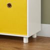 SoBuy Bibliotecă pentru copii cu 2 cutii rafturi de depozitare pentru mobilier pentru copii pentru dormitor pentru copii White 60x25x110 cm KMB69-W