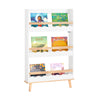 SoBuy KMB77-W Bibliotecă de Perete, Etajeră cu 3 Nivele, Raft de Depozitare pentru Cărți